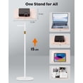 thumbnail image 2 of Soporte para libros aboutool 2 en 1 ajustable 84-160 cm blanco, 2 of 9