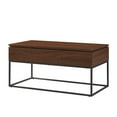 thumbnail image 5 of Walker Edison Modern Wood and Metal Lift-Top Coffee Table, Dark Walnut, 5 of 10
