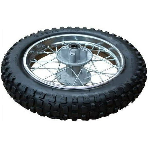 X-PRO 12" Rear Wheel Rim Tire 3.0-12 Assembly with 12mm Bearing Assembly for Dirt Bikes