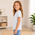 thumbnail image 6 of LTTVQM Girls Boys T Shirts Casual Basic Short Sleeve Lightweight Comfortable School Uniform Cotton Crewneck Classic Fit Tees White 3-4 Year, 6 of 6