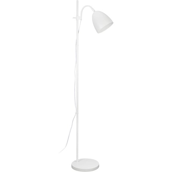 Aspen Creative 42002-03-1, Floor Lamp, Matte White Finish, 14-5/8" L x 9-7/8" W x 61-7/8" H