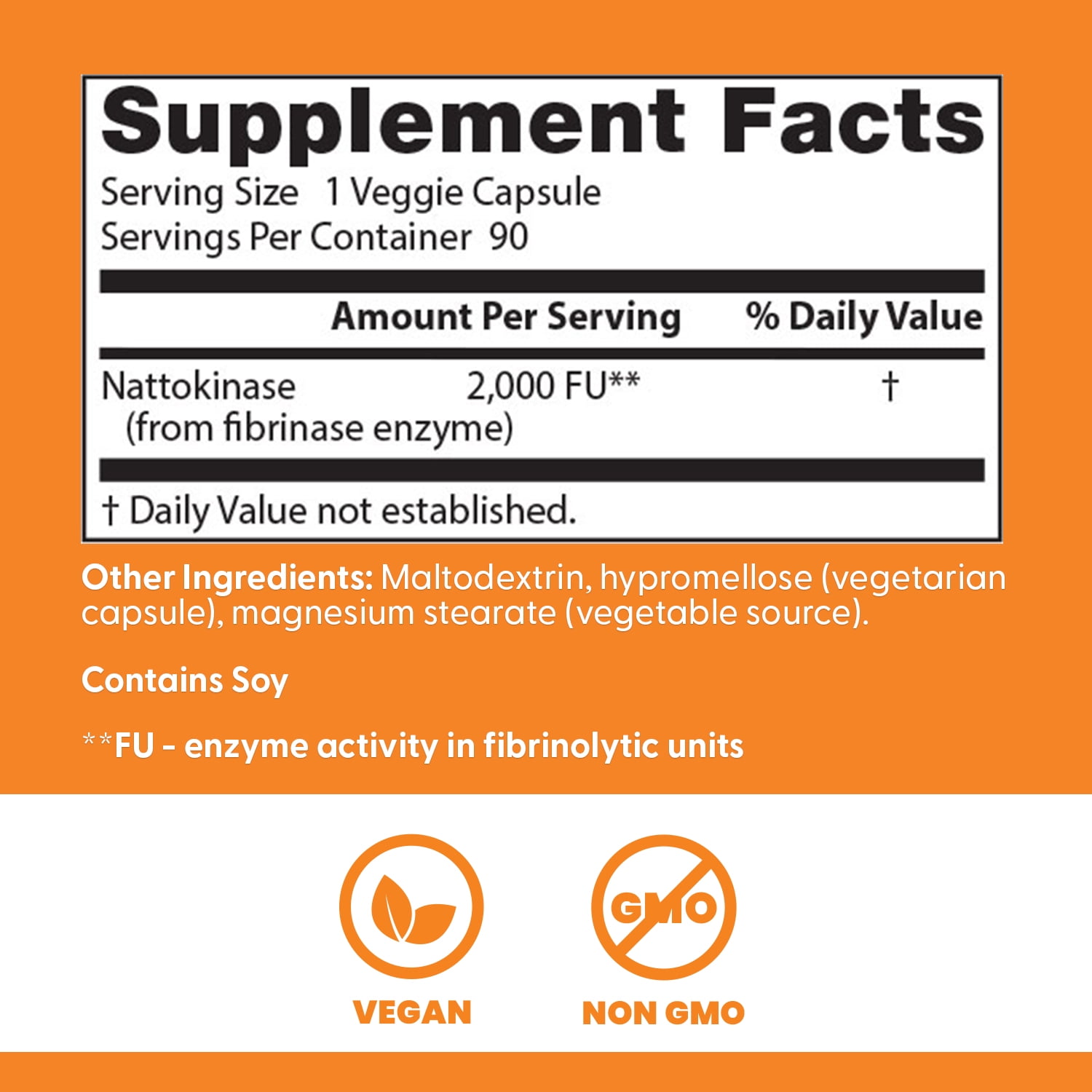 Doctor's Best Nattokinase 2,000 Fu, Non-GMO, Gluten Free, Vegan, Supports Cardiovascular and Circulatory Health, 90 Veggie Caps