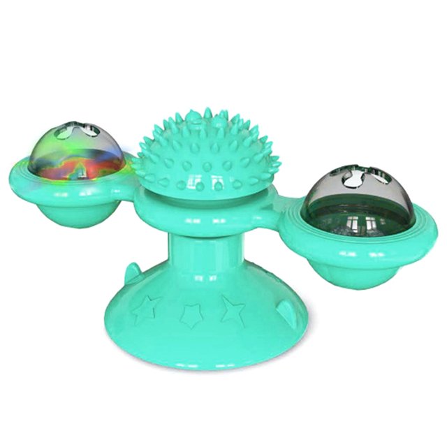 Molino de viento girado Juguete Herramientas de fricción para mascotas Iluminación Jugar Ju Abanopi Juguete