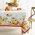 thumbnail image 1 of Nappe d'Automne Citrouille Nappes d'Automne Nappes d'Automne Action de Grâce Nappe Imperméable, Anti-Rides, Facile à Laver, Réutilisable Nappe en Polyester pour Décorations d'Automne et de l'Action de Grâce 60x120 Pouces, 1 of 5