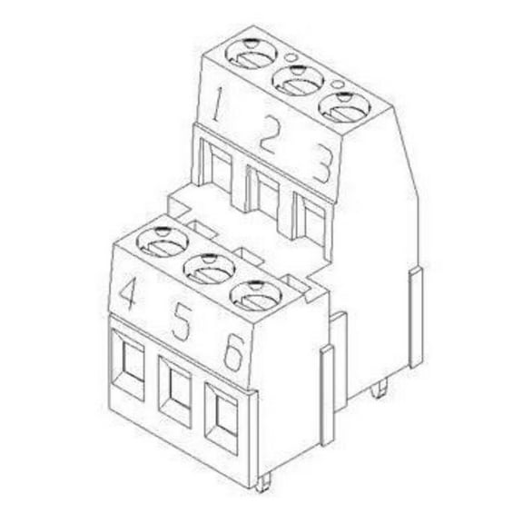 0398900606 Connector 3 Position Wire to Board Terminal Block Horizontal with Board 0.197 (5.00mm) Through Hole : RoHS