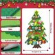 thumbnail image 2 of Felt Christmas Tree, Christmas Tree with 32 Removable Hanging Ornaments, DIY Christmas Tree Decoration, Hanging Decoration, for Children, Christ, 2 of 5