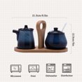 thumbnail image 4 of Qeeadeea Cream And Sugar Set For Coffee Bar, Creamer And Sugar Sets, Sugar Bowl And Creamer Set, Gradient Coffee Serving Set-blue-Milk jug and sugar jar, 4 of 8