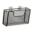 thumbnail image 4 of Organizador de puertas de armario de cocina, cestas colgantes para puertas de armario, acero al carbono estable Negro S, 4 of 7