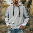 thumbnail image 2 of sususu Men Pullover Hoodie Jacket Hoodies And Sweatshirts For Comfort And Style For Casual Outings And Active,Grey,M, 2 of 6