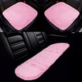 thumbnail image 1 of Juego Universal de Fundas para Asientos de Coche, Cojín para Asiento Delantero y Trasero, Alfombrilla de Asiento de Lana de Oveja Rosa 1 Juego, 1 of 7