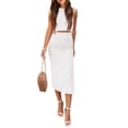 thumbnail image 1 of Conjunto Coordinado PRETTYGARDEN Top Blanco y Falda Midi Talle S, 1 of 8