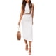 thumbnail image 1 of Conjunto de 2 Piezas para Mujer PRETTYGARDEN Falda Midi Blanca XL, 1 of 8
