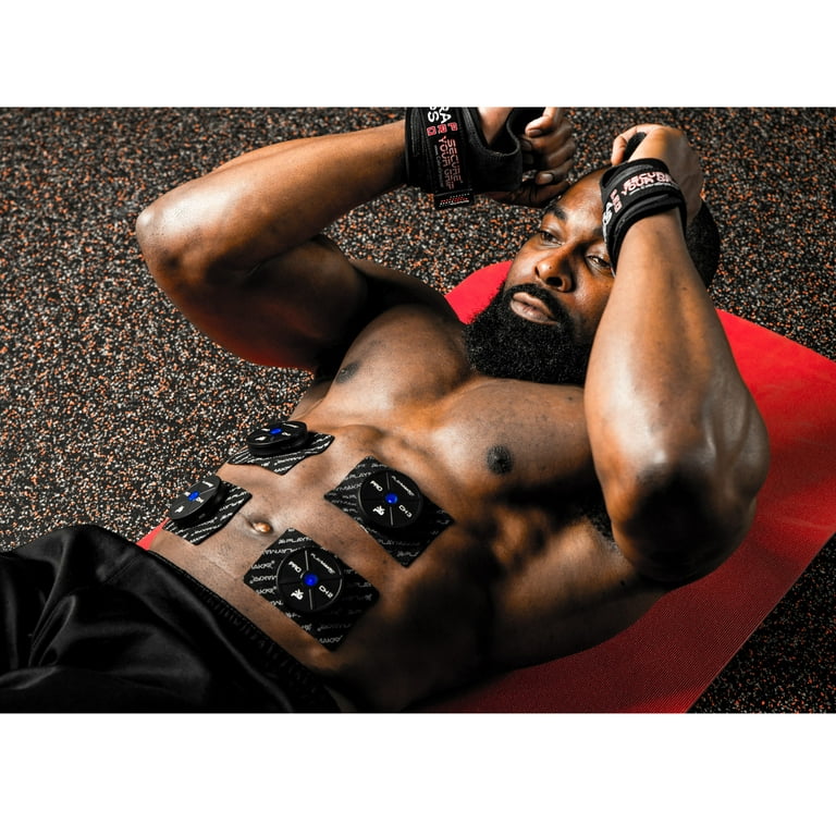 PlayMakar PRO Muscle Stimulator Self Adhering Electrode Pads - Use with  PlayMakar PRO-1000 & PRO-1000-2 EMS or NMES TENS Unit, Semi-Reusable - (8)