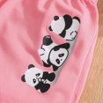 thumbnail image 4 of KPOPLK 2 Piece Toddler Baby Girl Summer Clothing Set 12 18 24 Months 2T 3T 4T 5T Animal Print Outfits Clothes Short Sleeve Crew Neck T Shirt Elastic Waist Shorts(2-3 Years,Pink), 4 of 8