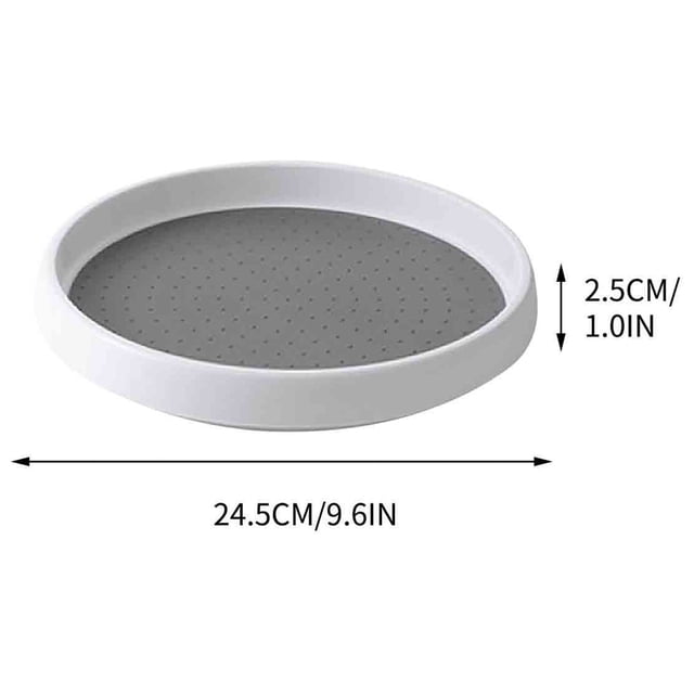 Kitchen Storage Rack Rotating Kitchen Rotating Seasoning Rack Storage Rack Tray Seasoning Bottle Can Storage Rotary Table Supplies Multifunctional Storage Tray