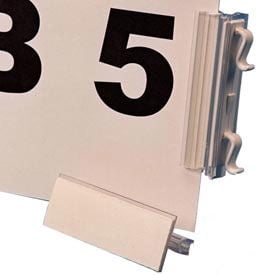 Slip N Stik WAK1W Warehouse Aisle Sign Kit, Self Adhesiveive, White