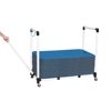 Sportime Durable Exercise Mat Cart, Holds Up to 48 Mats, White, 24" x 52" x 42"
