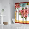 thumbnail image 2 of Pioneer Colorful Floral Shower Curtain for Bathroom Home Decor Bathtubs Waterproof Fabric Curtain with 12 Hooks 84x72in, 2 of 6