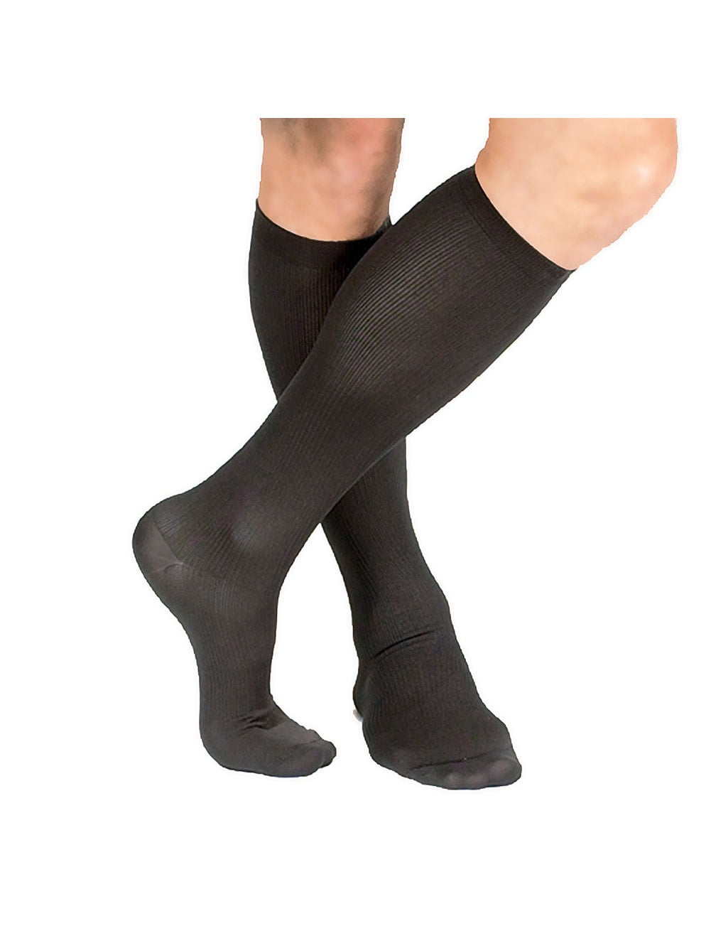Men's Support Plus Lightweight Moderate Compression Dress Socks