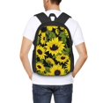 thumbnail image 6 of Balery Sunflowers In Vintage Backpack for Men and Women - Durable 600D Oxford Cloth -Large Capacity, Water-Resistant School, Travel, and Hiking Bag, 6 of 9