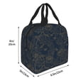 thumbnail image 2 of Pofeuu Vintage Chrysanthemum Print Lunch Bag Lunch Box Large Capacity Insulated Lunch Bag for Adult, Leakproof Reusable Lunch Tote Bags for Work, 2 of 5