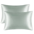 thumbnail image 1 of Unique Bargains Satin Pillowcases Zipper Closure 2pcs, 1 of 8