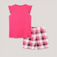 thumbnail image 4 of Toddler Girls Summer Clothes Baby Kids 1T 2T 3T 4T 5T 6T 7T Flying Sleeve Cute Cartoon Printed T-Shirt Tops + Shorts Outfits Sets Kaprioy Toddler Girl Summer Outfits, 4 of 6