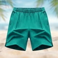 thumbnail image 6 of Jinhomg Men's Quick Dry Hiking Shorts Summer Side Slit Running Gym Shorts Fashion Loose Comfy Outdoor Active Shorts with Pockets Mint Green,XXL, 6 of 6