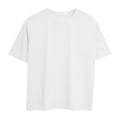 thumbnail image 4 of Camiseta holgada mujer verano cuello redondo manga corta casual top, blanco, XXL Noticed AP001475-20, 4 of 7