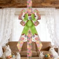 thumbnail image 6 of Hvmvliv Easter Bow Decor Linen Bow Ribbon, Spring Wreath Accessory for Door Gift Packaging Decor Pink, 6 of 7