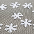 thumbnail image 3 of 100pc Metallic Christmas Confetti Snowflake Decorations for Festive Home Holiday Party Celebration 100PCS, 3 of 3
