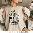 thumbnail image 2 of Lake Life Sweatshirt, Lake Vacation Shirt, Lake House, Family Lake Shirt, (Ash, M), 2 of 10