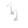 thumbnail image 3 of Delight Jewelry Silvertone 3-D Flying Bat with Crystals Silver tone Infinity French Earrings, 3 of 4