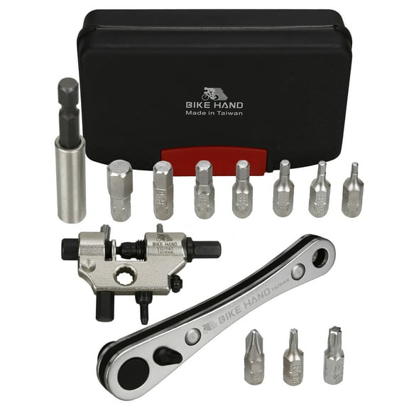 BIKEHAND Bike Bicycle Ratchet Allen Key Hex Wrench and Chain Tool Kit