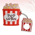 thumbnail image 4 of CIMAXIC wireless headset cover Popcorn Design Wireless Earphone Cover Headset Protective Shell Silicone Case Hanging Pendant with Ring Rope Compatible for Airpods 1/2,2.36"X2.17"X1.18", 4 of 4