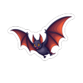 thumbnail image 1 of Colorful Fridge Magnet Spooky Refrigerator Magnet Halloween Magnetic Sticker Decorative Bat Magnet for Metal Surface Fridge Whiteboard, 1 of 4