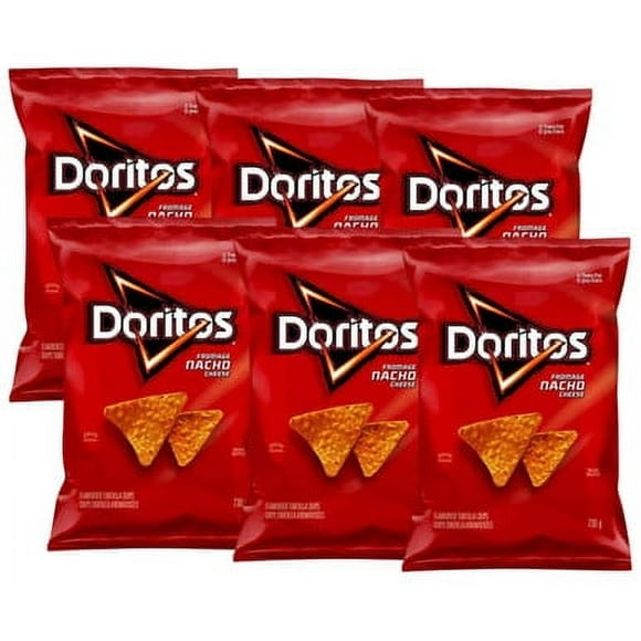 Doritos Nacho Cheese Tortilla Chips, 730g Large Bulk Events Pack - (6/CASE)