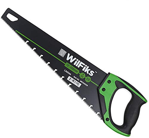 WilFiks 16? Pro Hand Saw, Perfect for Sawing, Trimming, Gardening, Pruning & Cutting Wood, Drywall, Plastic Pipes & More, Razor Sharp Blade, Comfortable Ergonomic Non-Slip Handle