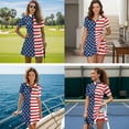 thumbnail image 3 of Aplkyhs Patriotic Star Matching Golf Shirts for Couple 4-Way Stretch Matching Couple Sport Shirts Woman Golf Tennis Dress with Pocket Built in Shorts for Golf Tennis Hiking Running Gym, 3 of 6