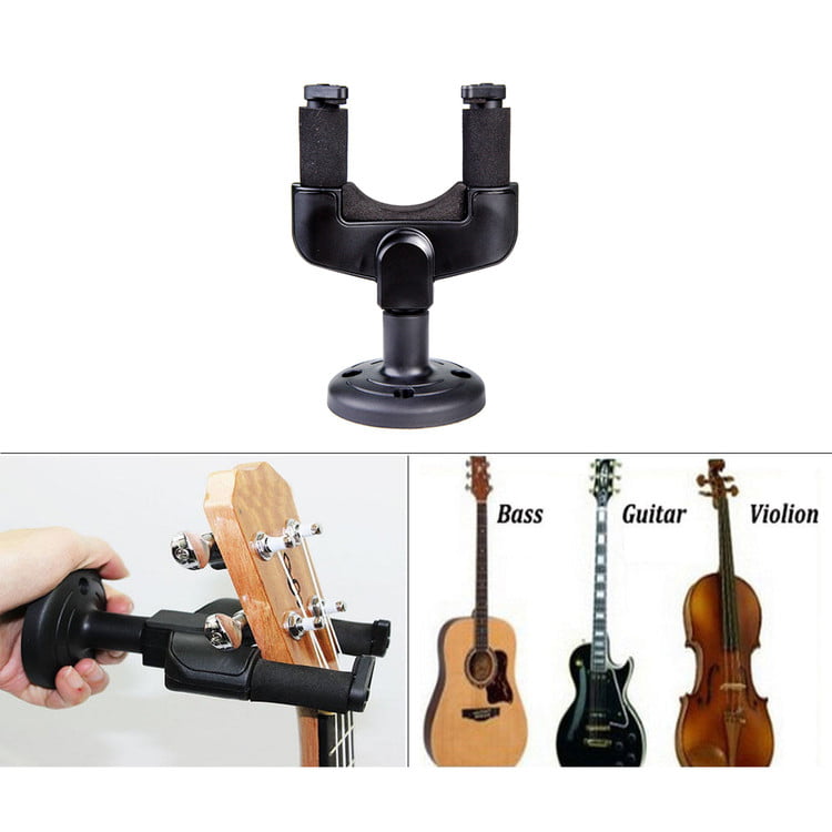 Detectorcatty Electric Guitar Hanger Holder Stand Rack Hook Wall Mount for All Size Guitar Set 