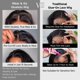 thumbnail image 3 of Pelucas sin pegamento MOONBAY Wear and Go, cabello humano, 70 cm de profundidad, ondulado, 3 of 6