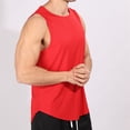 thumbnail image 4 of ameIAEA Men's Tank Top Workout Sleeveless Crewneck Casual Gym Shirts Solid Color Summer Beach Tops, 4 of 6