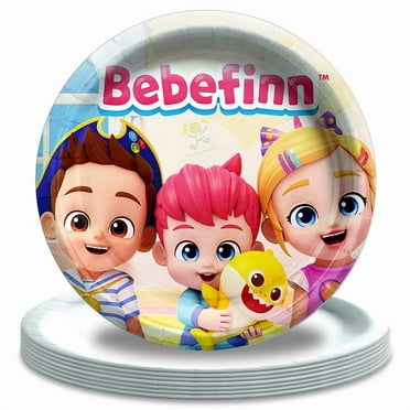 Bebefinn Paper Plates Birthday Decorations Party Supplies Tableware Disposable Dinnerware