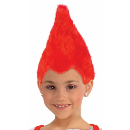 Red Child Fuzzy Wig