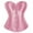 Pink, variant on SNOWSONG Women's Corset Top Bustier Renaissance Lace up Boned Overbust Plus Size Satin Corsets Top Body Shaper Bustier 1PC Top Black L