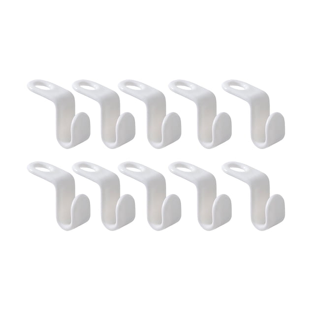 Kids Hangers Plastic Home Hanger Connection Hook Plastic Stackable Link Buckle Hook 10Pc