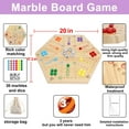 thumbnail image 7 of HOROW Double Sided Board Game, Wooden Beige, 4 lb, 7 of 7