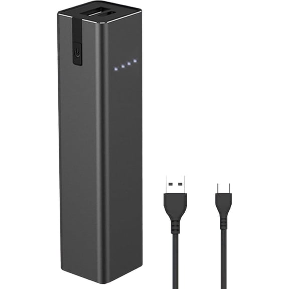 ailight 5000mAh Mini Portable Charger, Ultra-Compact Lipstick-Sized Power Bank with LED Lndicator Lights