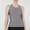 Gray, variant on Crewneck Tank Top Women Athletic Solid Sleeveless Muscle Shirts Stretch Workout Loose Tank Tops