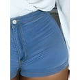 thumbnail image 5 of Womens High Waisted Stretchy Denim Dressy Sexy Butt-Lifting Shorts Stylish & Comfort - Focused boyfriend, 5 of 6